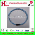 Custom made triple braided titanium sports necklaces for promotion